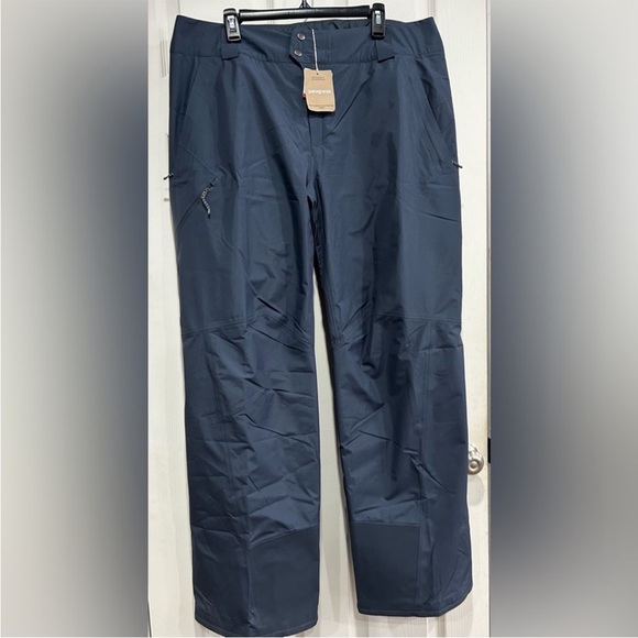 Patagonia Men's Medium Insulated Powder Town Snow Ski Snowboard Pants Blue NWT - Picture 1 of 9